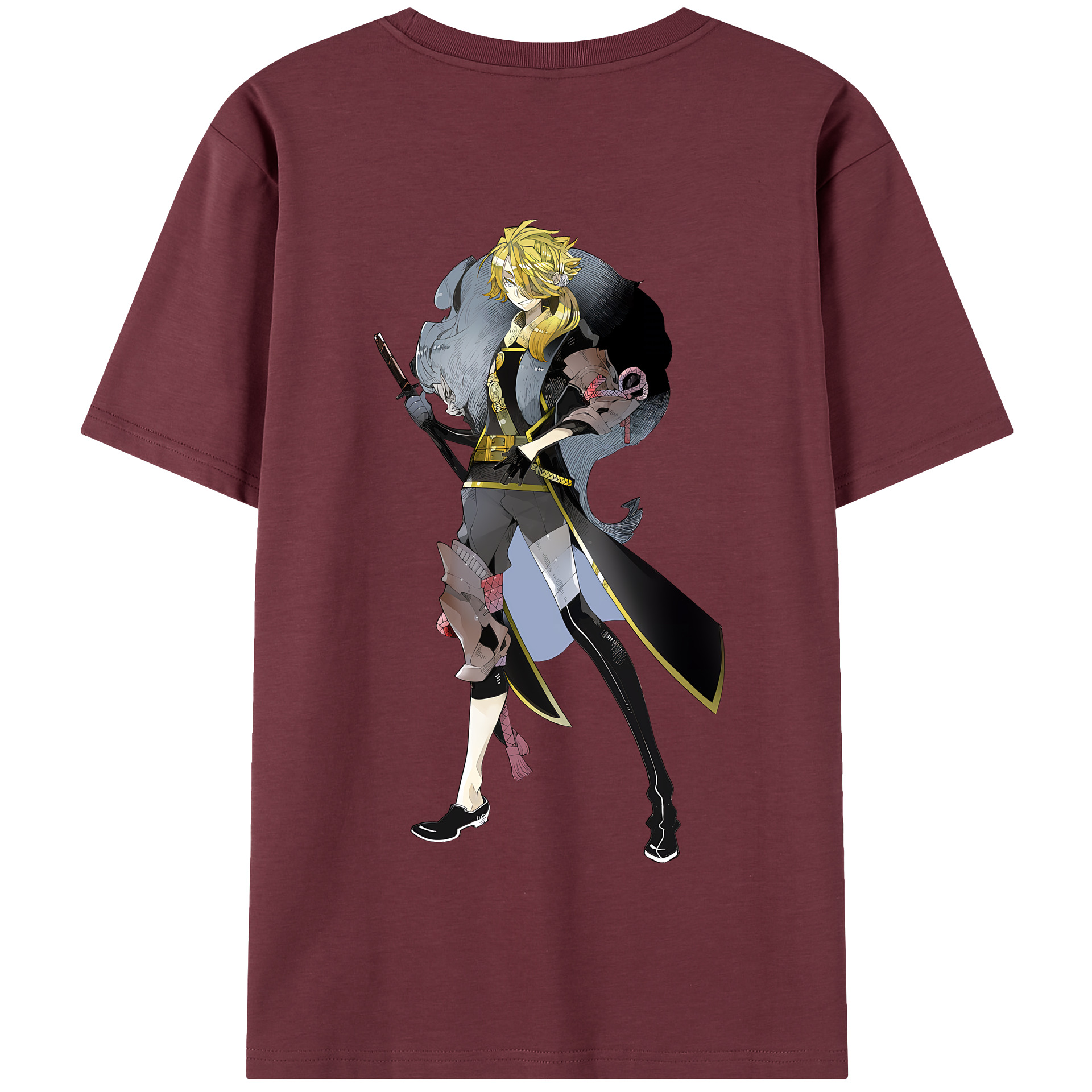 （画像用） 刀剣乱舞 Touken Ranbu 綿100％半袖Tシャツ（背面プリント）